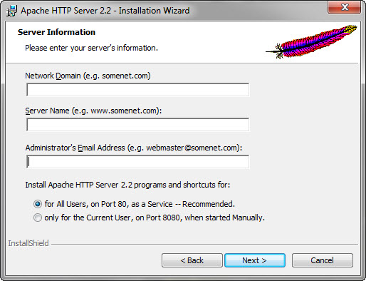установка apache