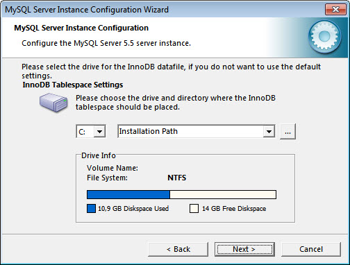 настройка MySQL