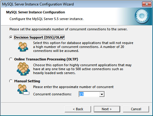настройка MySQL