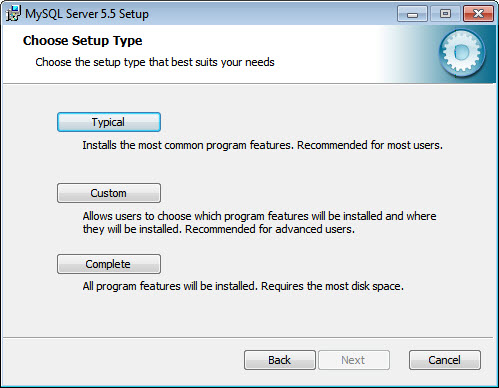 установка MySQL